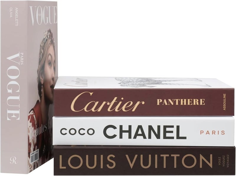 PROBENEX Luxe Large | 4 PCS Faux Decorative Books for Home Decor | Not Real Books (Cardboard Boxes) | Coffee Table, Bookshelf & Shelf Styling Display Props for Living Room, Office - Image 1